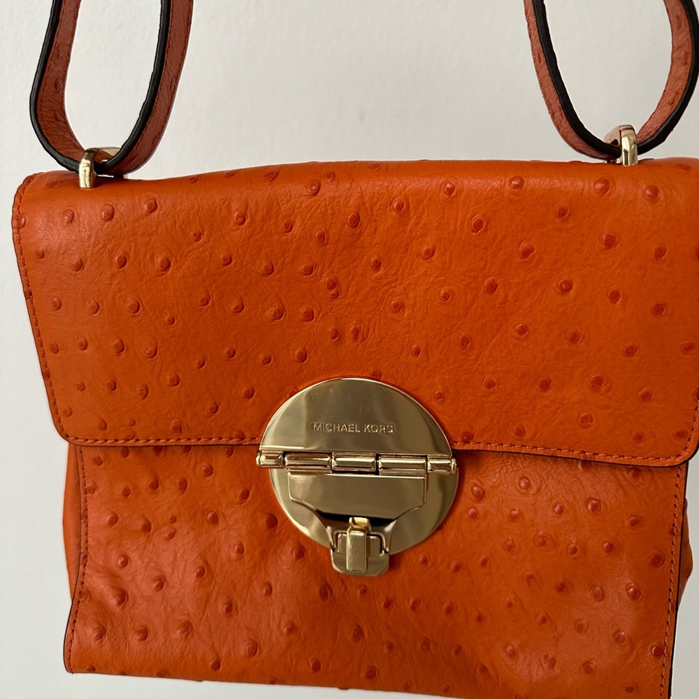 Orange Michael Kors handbag